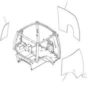 242539A4 Скло кабiни New Holland