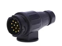 340995 Штекер 7-ми контактний 12 V - плоскі контакти Horsch