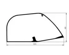 748123 Скло праве Manitou