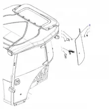 84396385 Заднє ліве скло New Holland