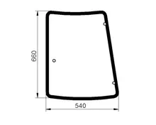 84396391 Заднє праве скло New Holland