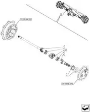 87633706 Корпус моста переднього New Holland