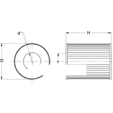 HD1258/2 Фільтр гідравлічний (вставка) [MANN]