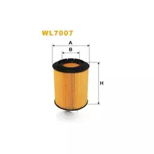 WL7007 Фільтр масляний (вставка) [WIX]