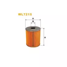 WL7215 Фільтр масляний (вставка) [WIX]