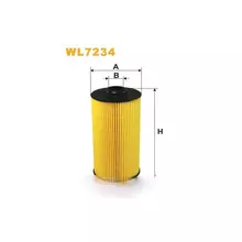 WL7234 Фільтр масляний (вставка) [WIX]