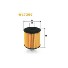 WL7300 Фільтр масляний (вставка) [WIX]