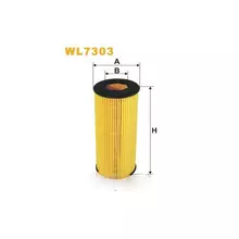 WL7303 Фільтр масляний (вставка) [WIX]
