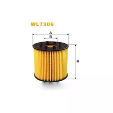 WL7306 Фільтр масляний (вставка) [WIX]