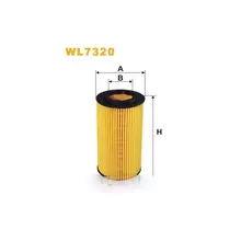 WL7320 Фільтр масляний (вставка) [WIX]