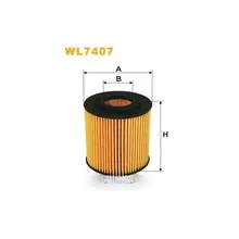 WL7407 Фільтр масляний (вставка) [WIX]