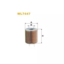 WL7447 Фільтр масляний (вставка) [WIX]