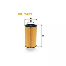 WL7497 Фільтр масляний (вставка) [WIX]