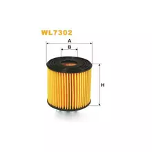 WL7302 Фільтр паливний (вставка) [WIX]