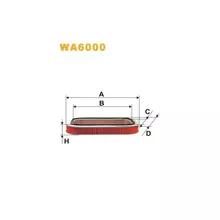 WA6000 Фільтр повітряний [WIX]
