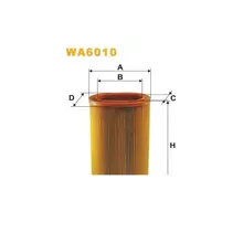 WA6010 Фільтр повітряний [WIX]