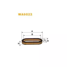 WA6022 Фільтр повітряний [WIX]
