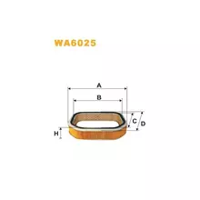WA6025 Фільтр повітряний [WIX]