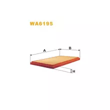WA6195 Фільтр повітряний [WIX]