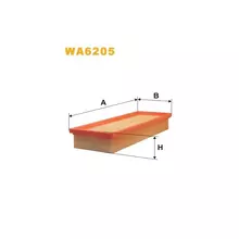 WA6205 Фільтр повітряний [WIX]
