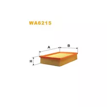 WA6215 Фільтр повітряний [WIX]