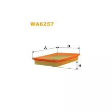 WA6257 Фільтр повітряний [WIX]