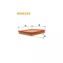 WA6259 Фільтр повітряний [WIX]
