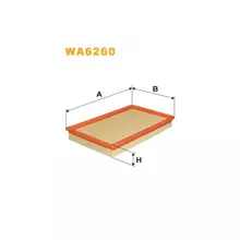 WA6260 Фільтр повітряний [WIX]