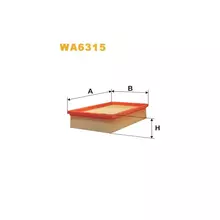WA6315 Фільтр повітряний [WIX]