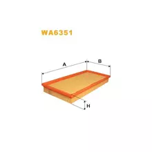 WA6351 Фільтр повітряний [WIX]