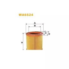 WA6524 Фільтр повітряний [WIX]