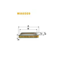 WA6569 Фільтр повітряний [WIX]