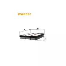 WA6591 Фільтр повітряний [WIX]