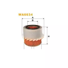 WA6634 Фільтр повітряний [WIX]