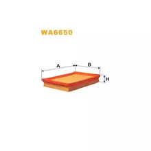 WA6650 Фільтр повітряний [WIX]