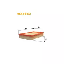 WA6652 Фільтр повітряний [WIX]