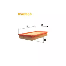 WA6653 Фільтр повітряний [WIX]