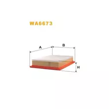 WA6673 Фільтр повітряний [WIX]