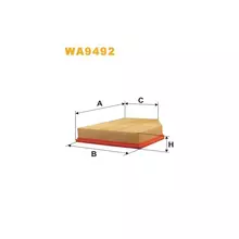 WA9492 Фільтр повітряний [WIX]