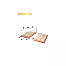 WA9504 Фільтр повітряний [WIX]