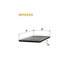 WP6805 Фільтр салону (фільтр кабіни) [WIX]