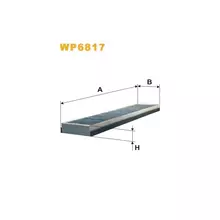 WP6817 Фільтр салону (фільтр кабіни) [WIX]