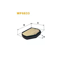 WP6833 Фільтр салону (фільтр кабіни) [WIX]
