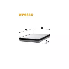 WP6836 Фільтр салону (фільтр кабіни) [WIX]