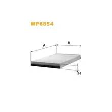 WP6854 Фільтр салону (фільтр кабіни) [WIX]