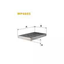 WP6865 Фільтр салону (фільтр кабіни) [WIX]