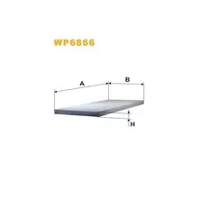WP6866 Фільтр салону (фільтр кабіни) [WIX]