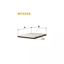 WP6966 Фільтр салону (фільтр кабіни) [WIX]