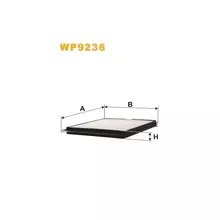 WP9236 Фільтр салону (фільтр кабіни) [WIX]