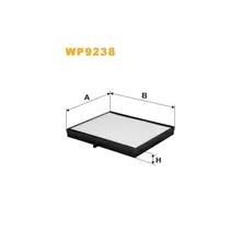 WP9238 Фільтр салону (фільтр кабіни) [WIX]